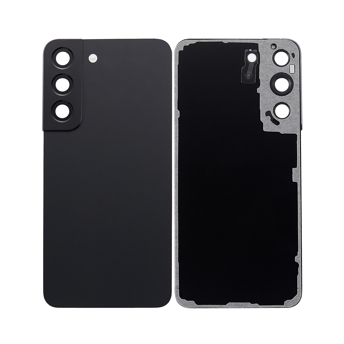 Capa traseira Samsung Galaxy S22 S901B com lente Phantom Black OEM