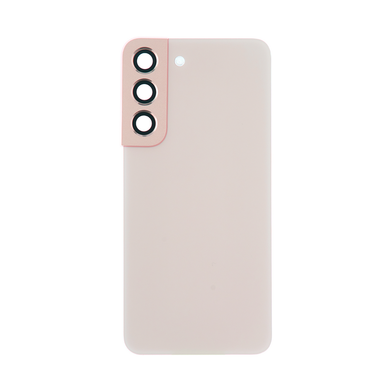 Capa traseira Samsung Galaxy S22 S901B com lente rosa dourado OEM