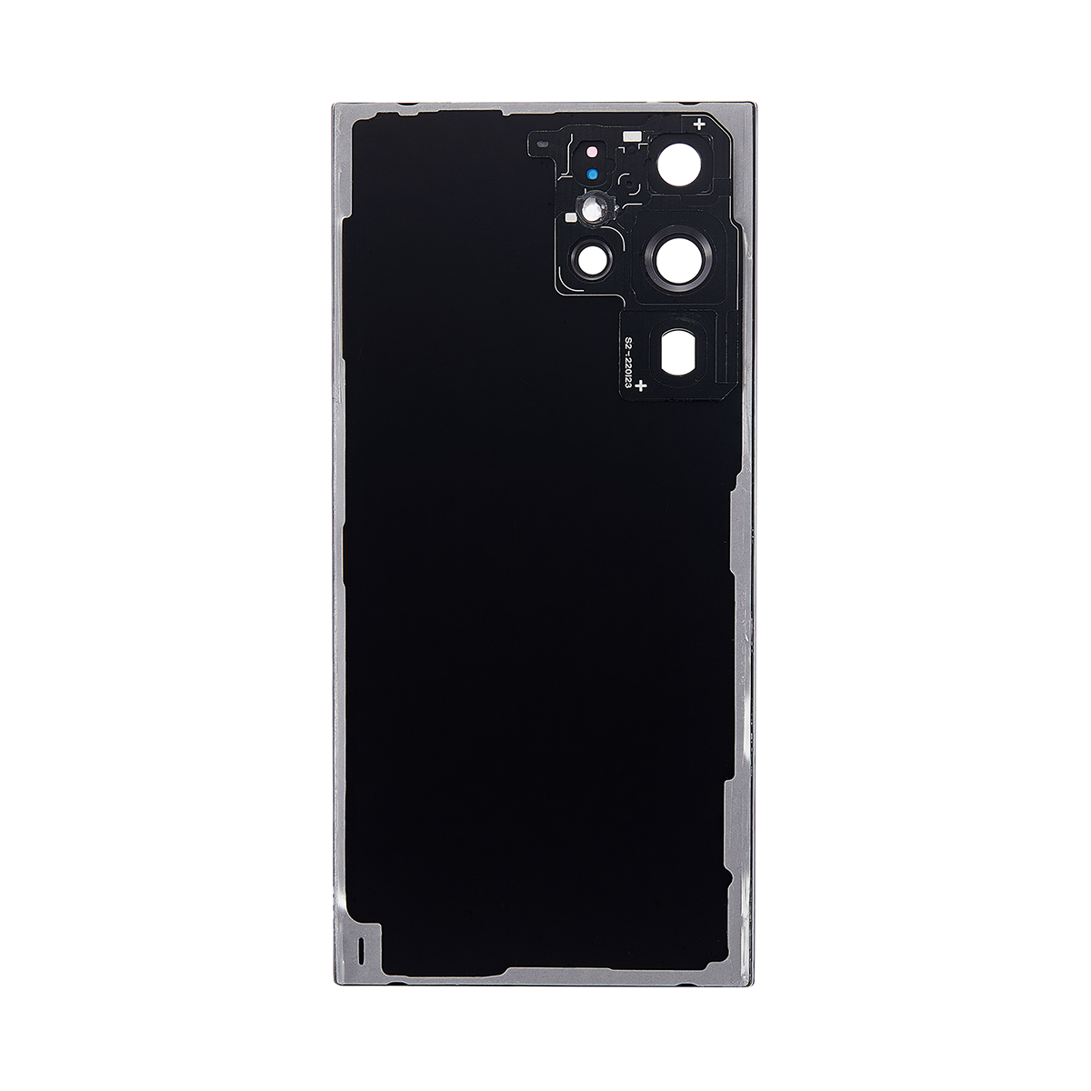 Capa traseira Samsung Galaxy S22 Ultra S908B com lente Phantom Black OEM