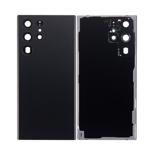 Capa traseira Samsung Galaxy S22 Ultra S908B com lente Phantom Black OEM