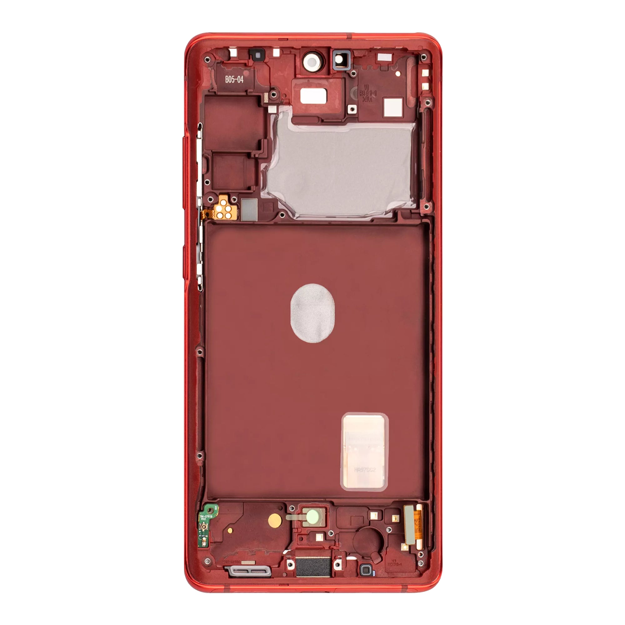 Samsung Galaxy S20 FE G780F, 5G G781B Ecrã e digitalizador com moldura Cloud Red Service Pack