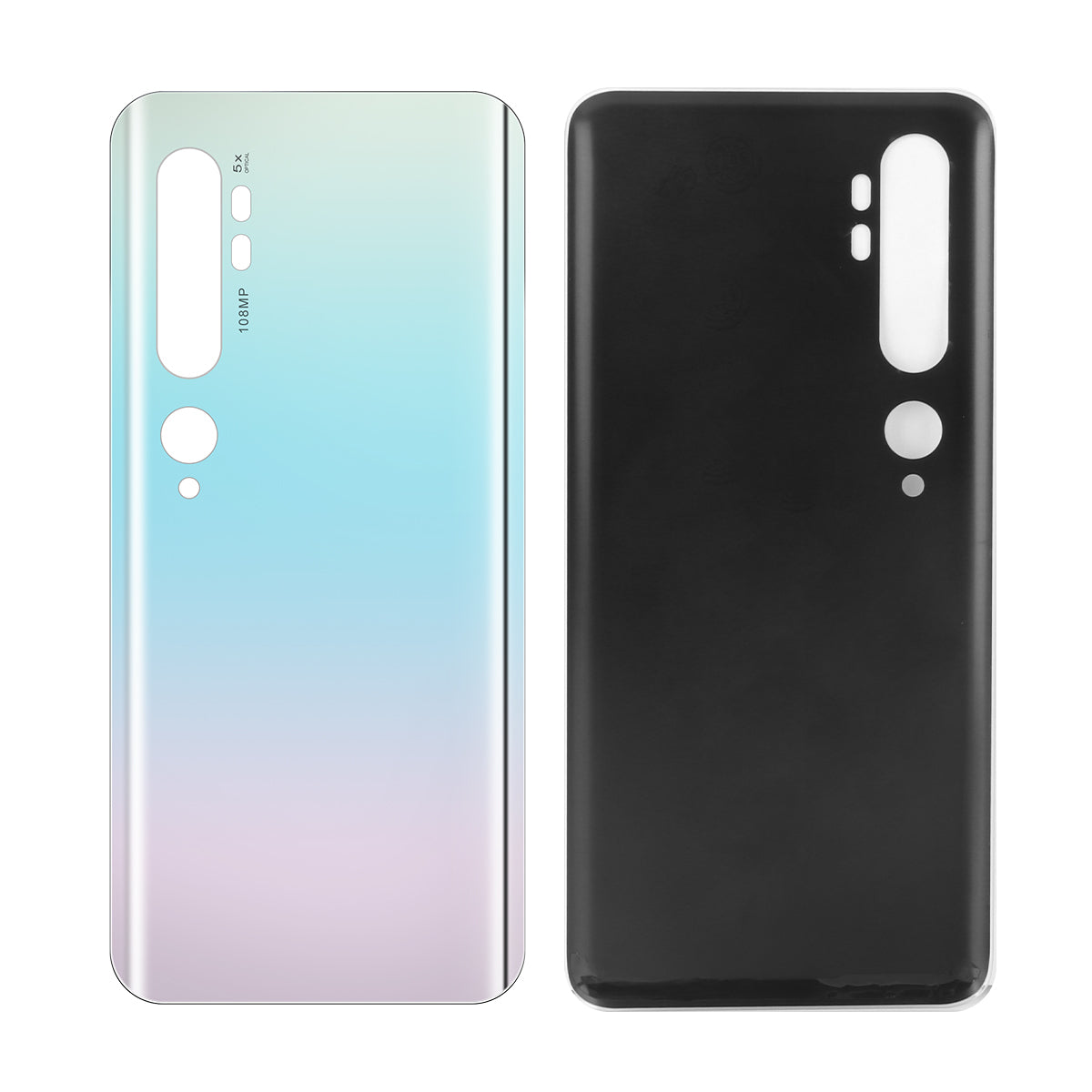 Xiaomi Mi Note 10, Mi Note 10 Pro Capa traseira sem lente Branco glaciar OEM