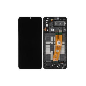 Samsung Galaxy A04e A042F Ecrã e digitalizador com moldura Preto Service Pack