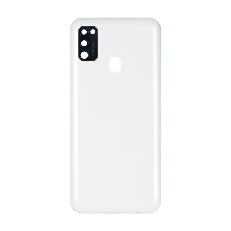 Capa traseira Samsung Galaxy M30s M307F com lente Branco Pérola OEM