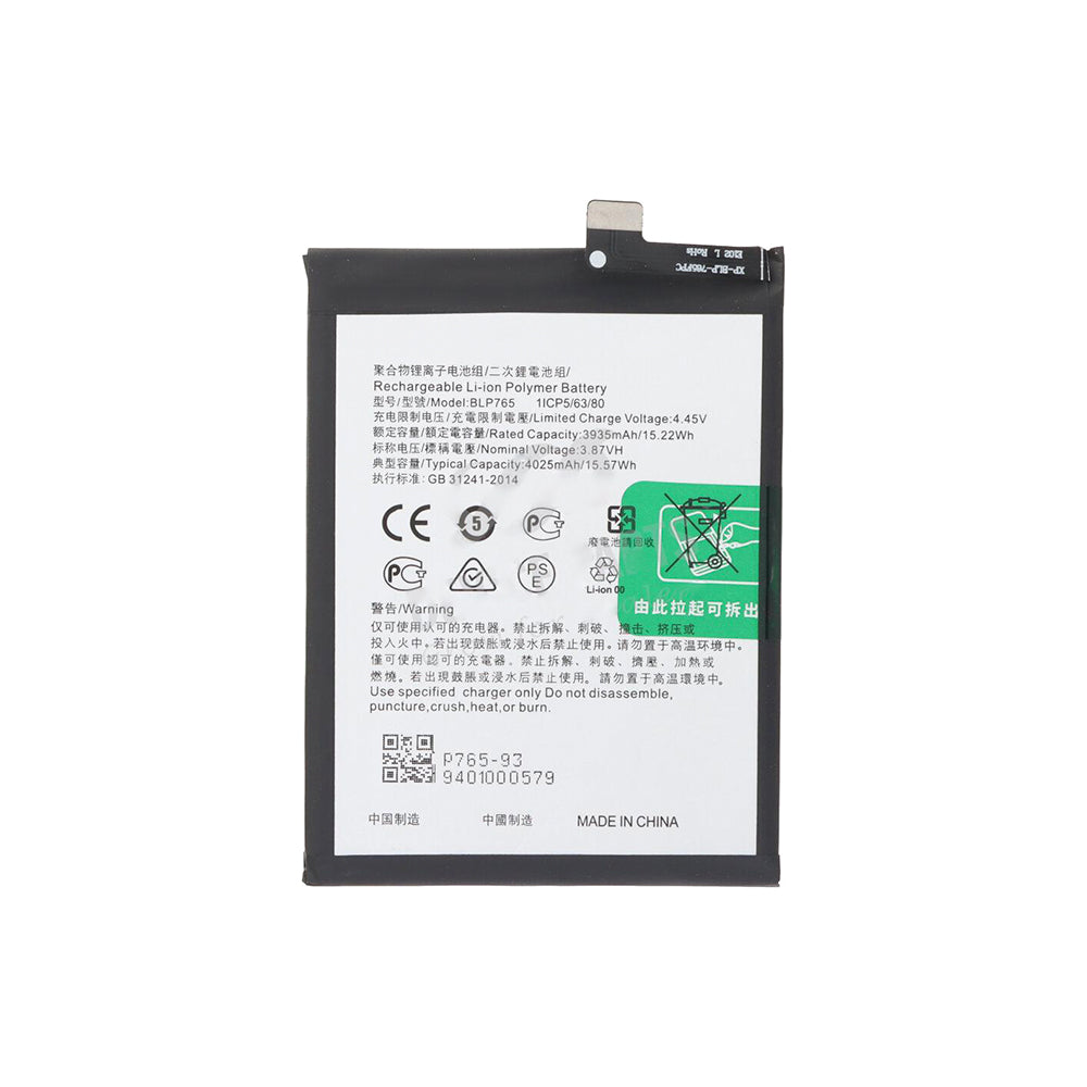 Oppo A91, Reno 3 Bateria BLP765 OEM