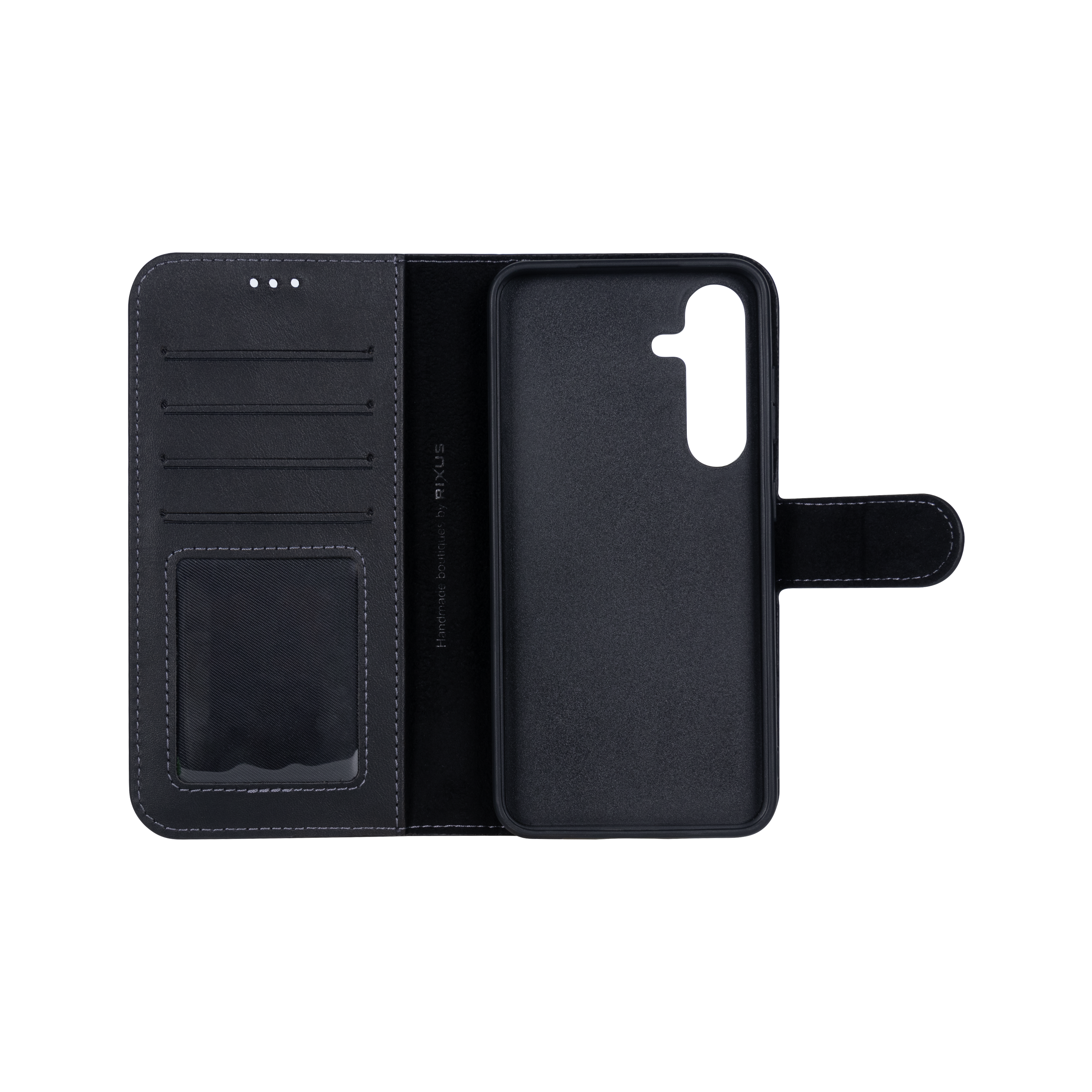 Carteira magnética destacável Rixus Duo para Samsung Galaxy S24 Preto