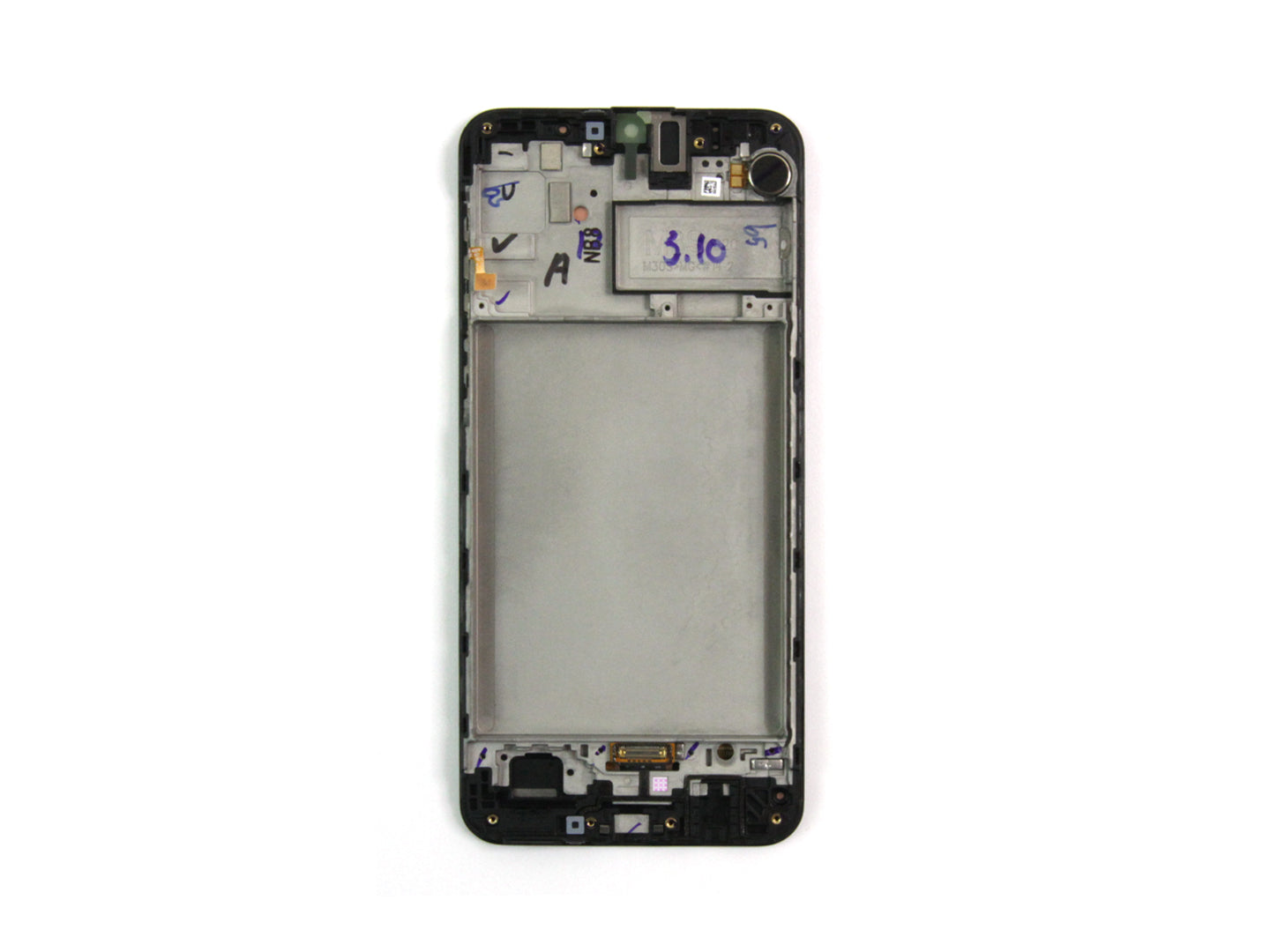 Samsung Galaxy M30s M307F Ecrã e digitalizador com moldura Opal Black Service Pack