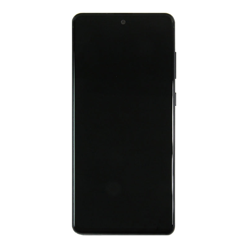 Samsung Galaxy Note 10 Lite N770F Ecrã e digitalizador com moldura Aura Black Service Pack