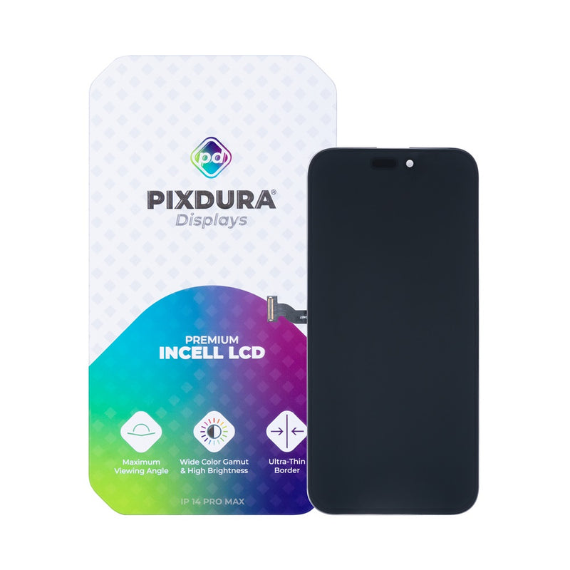 PIXDURA For Apple 14 Pro Max Ecrã e Digitalizador In-Cell Premium (IC Removível) (120 Hz)