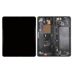 Samsung Galaxy Z Fold4 5G F936B Ecrã principal e digitalizador com moldura Phantom Black Service Pack