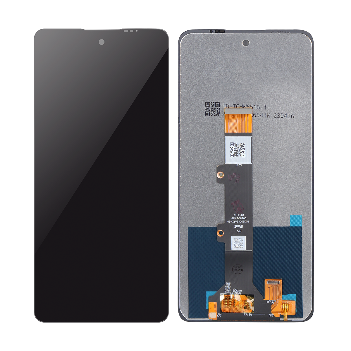 Motorola Moto G22 Ecrã e digitalizador sem moldura Preto OEM