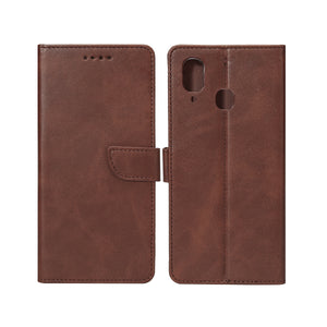 Estante de livros Rixus para Samsung Galaxy A20e Castanho