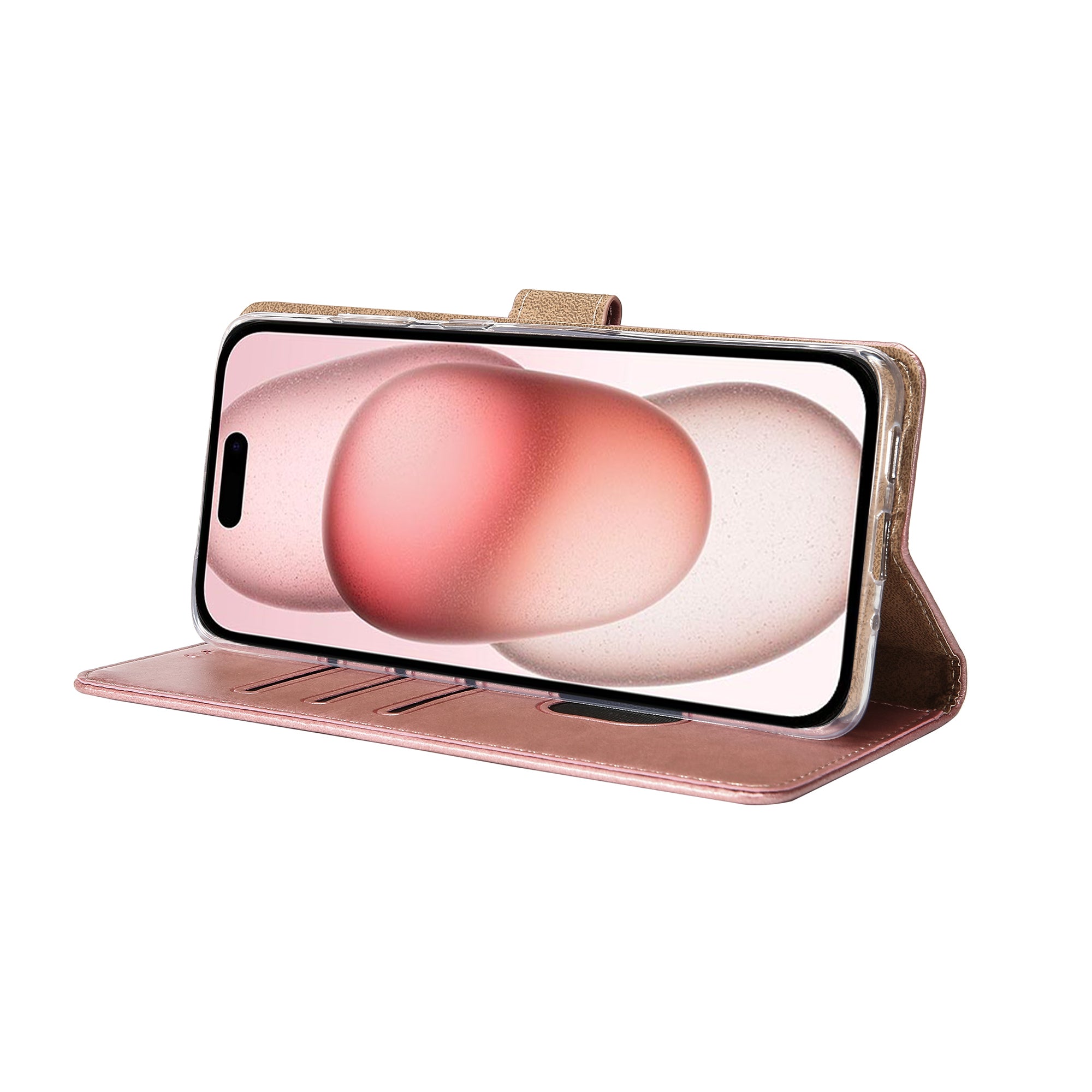 Estante Rixus For Apple iPhone 15 Rosa