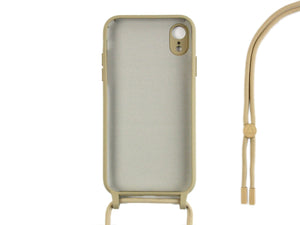 Capa TPU com fio For Apple colar da Rixus For Apple iPhone XR dourado