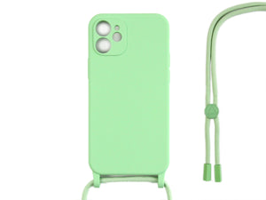 Rixus TPU Capa com fio For Apple colar For Apple iPhone 11 Matcha