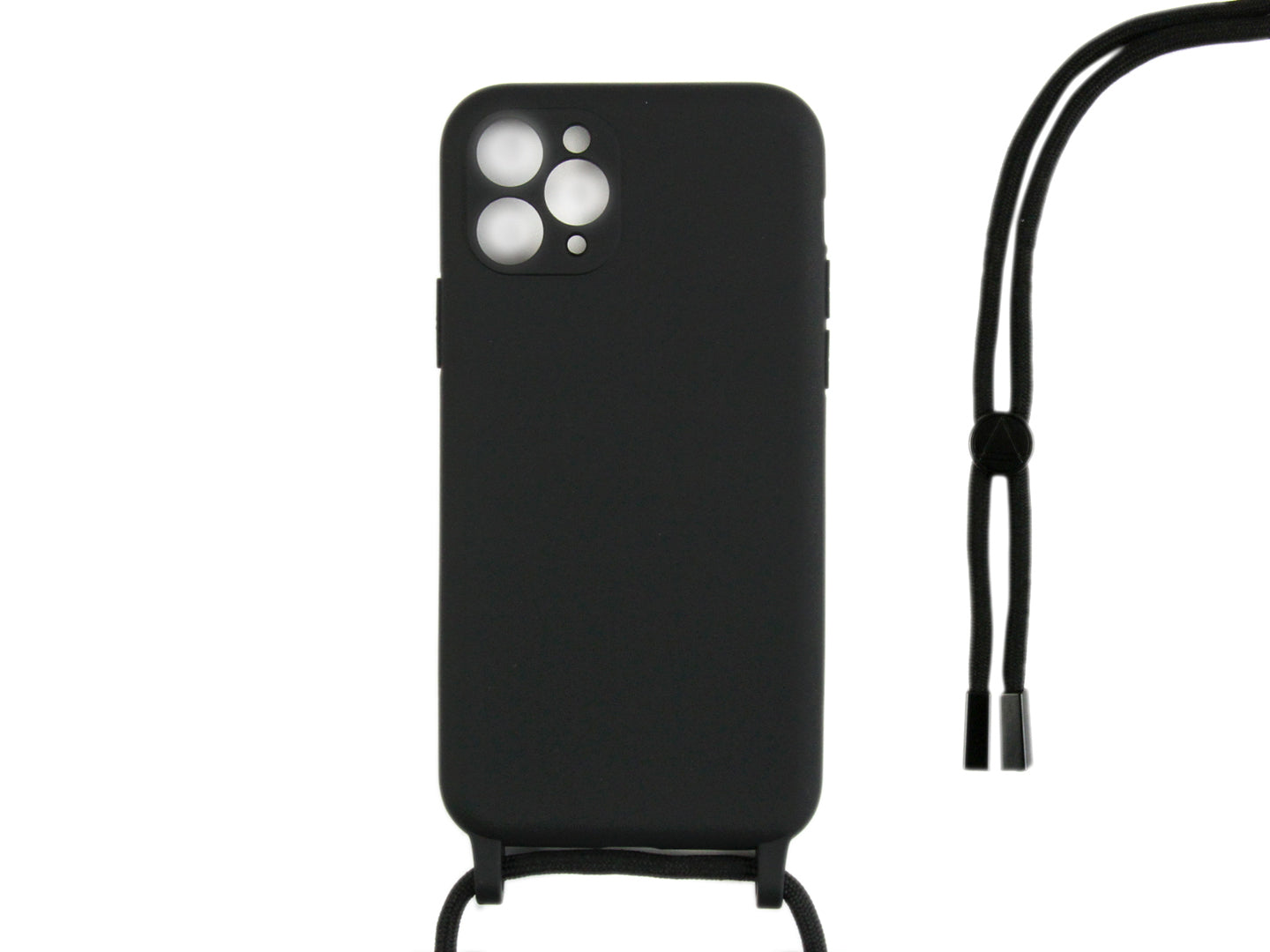 Capa TPU com fio For Apple colar da Rixus For Apple iPhone 11 Pro Max Preto