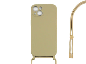 Capa TPU com fio For Apple colar da Rixus For Apple iPhone 13 Mini Gold
