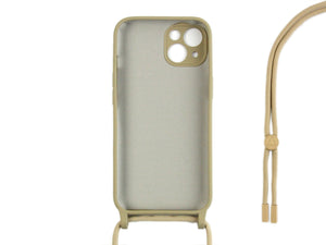 Capa TPU com fio For Apple colar da Rixus For Apple iPhone 13 Mini Gold