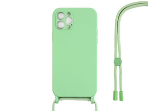 Rixus TPU Capa com fio For Apple colar For Apple iPhone 14 Pro Matcha