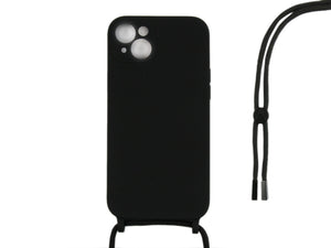 Capa TPU com fio For Apple colar da Rixus For Apple iPhone 14 Plus Preto