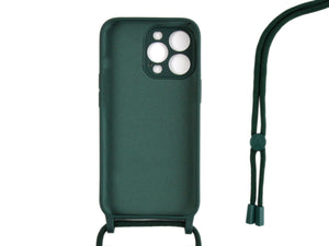 Capa com fio For Apple colar TPU da Rixus For Apple iPhone 13 Pro Verde Escuro