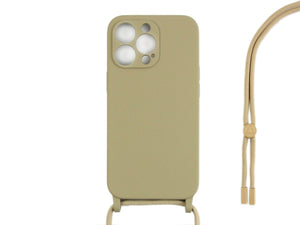 Capa com fio For Apple colar TPU da Rixus For Apple iPhone 13 Pro dourado