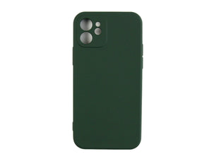 Capa para telemóvel TPU macia Rixus For Apple iPhone 12 Verde escuro