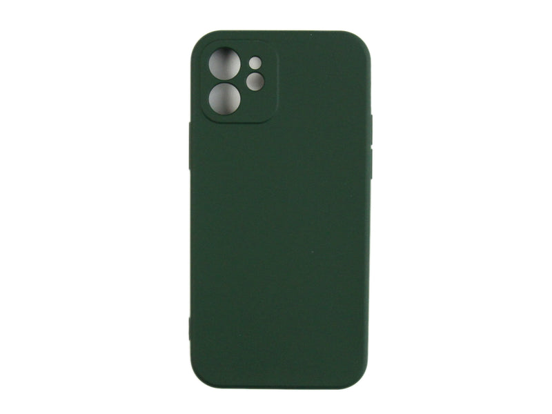 Capa para telemóvel TPU macia Rixus For Apple iPhone 12 Verde escuro