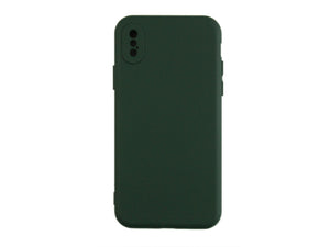 Capa telefónica em TPU macia Rixus For Apple iPhone X, XS Verde Escuro