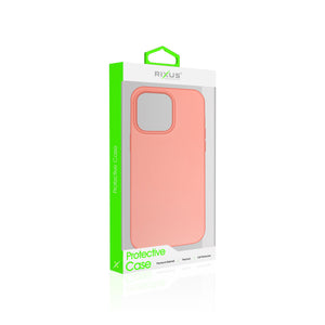 Rixus Soft TPU Phone Case With MagSafe Compatible For Apple iPhone 12 Pro Max Pink
