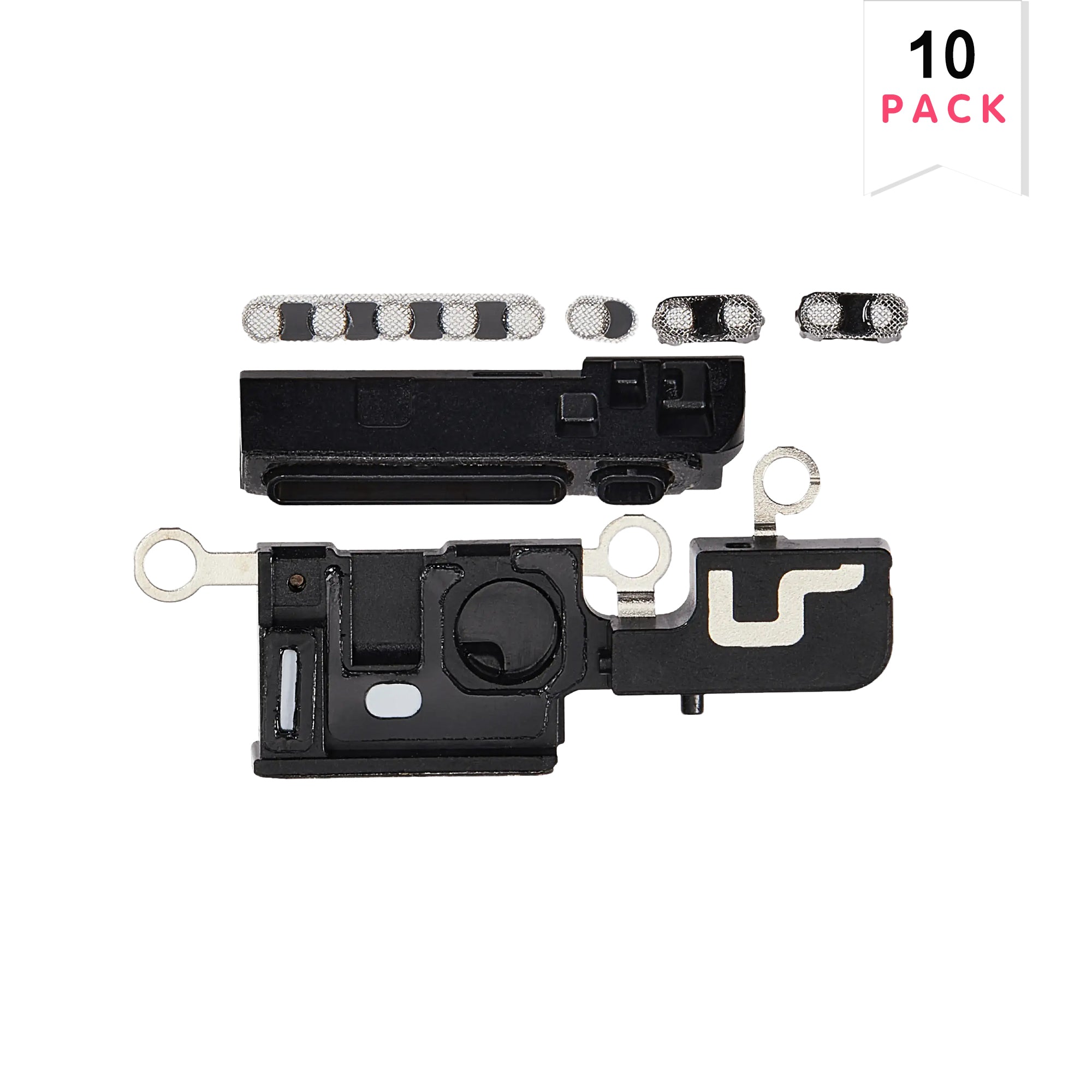 For Apple iPhone 16 Plus Altifalante e Microfone Malha Branca Compatível (10pcs)