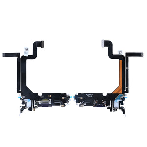 For Apple iPhone 14 Pro Max Sistema de carregamento Flex Roxo Compatível