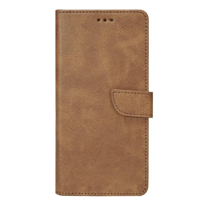 Rixus Bookcase For Samsung Galaxy A07 Light Brown