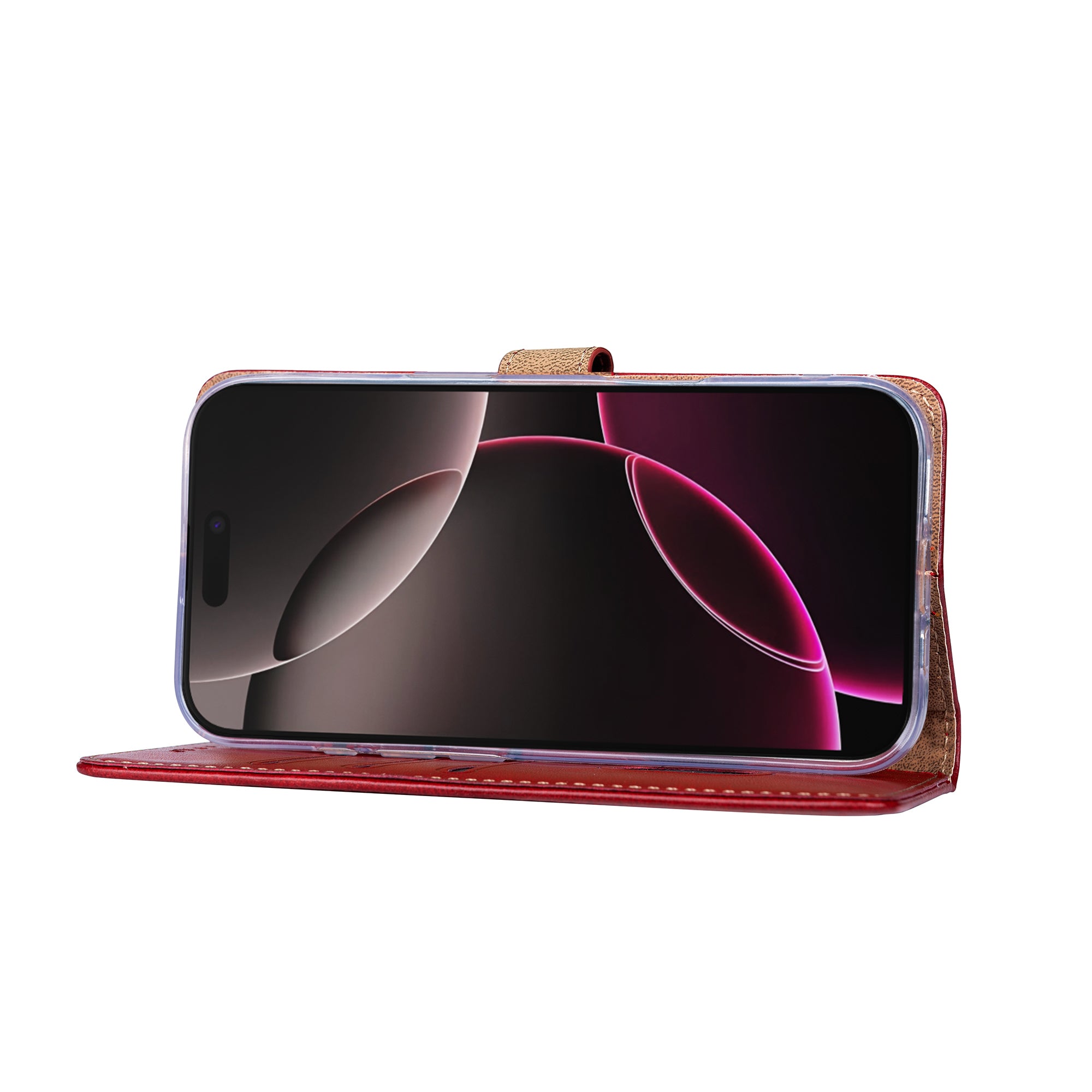 Estante Rixus For Apple iPhone 17 Pro Vermelho escuro