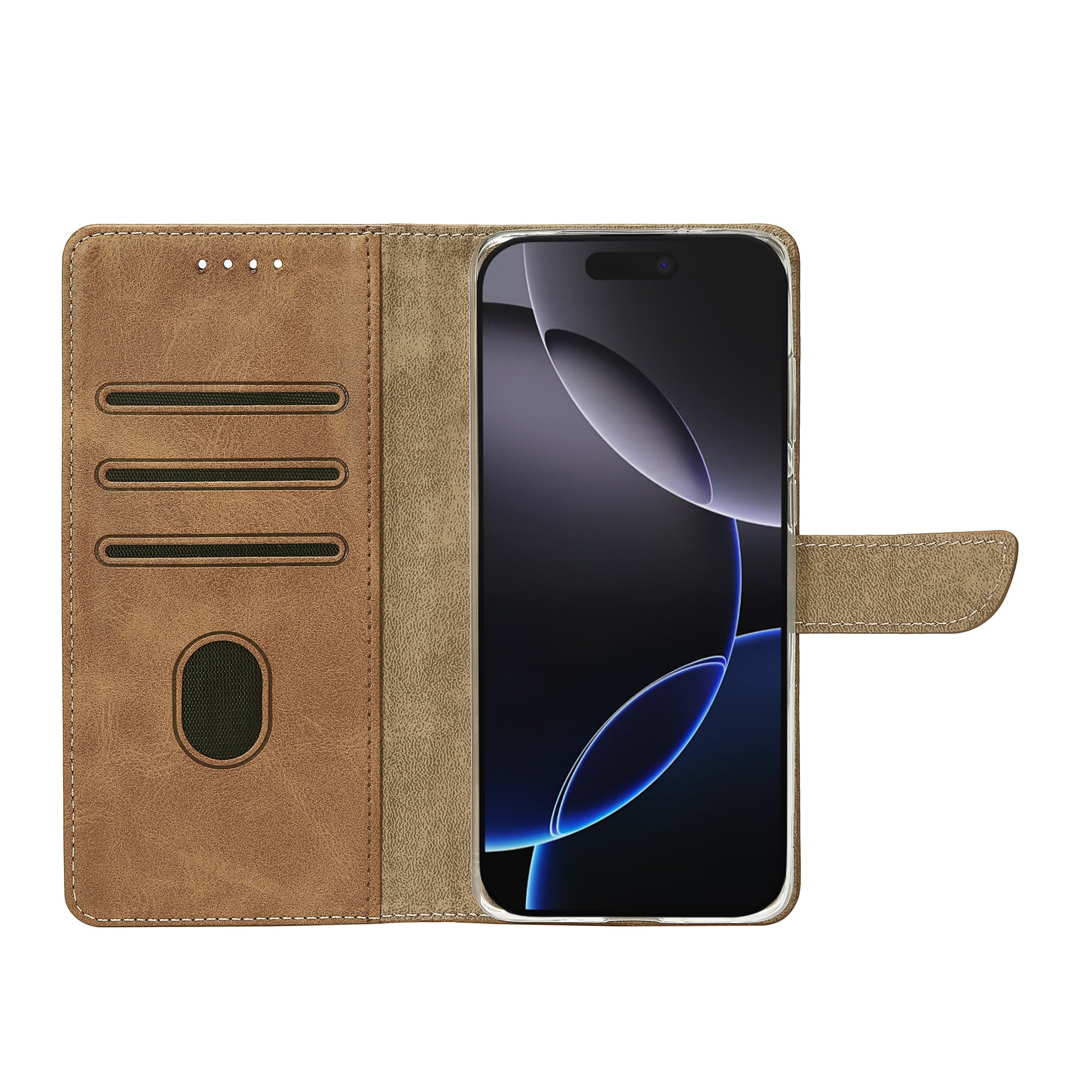 Estante de livros Rixus For Apple iPhone 17 Pro Max Castanho claro