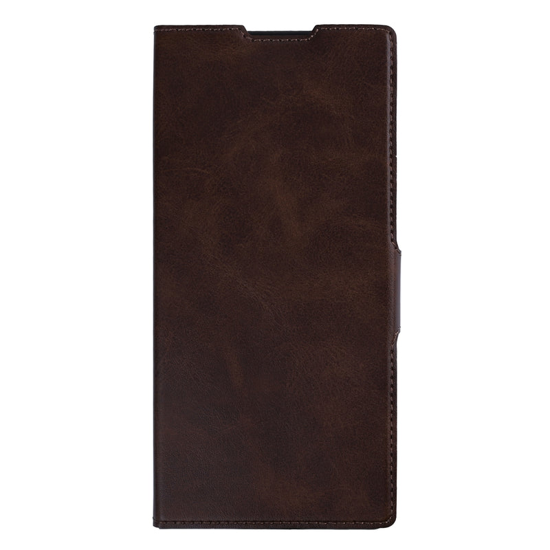 Capa Rixus para carteira com suporte para caneta para Samsung Galaxy Z Fold 7 castanho