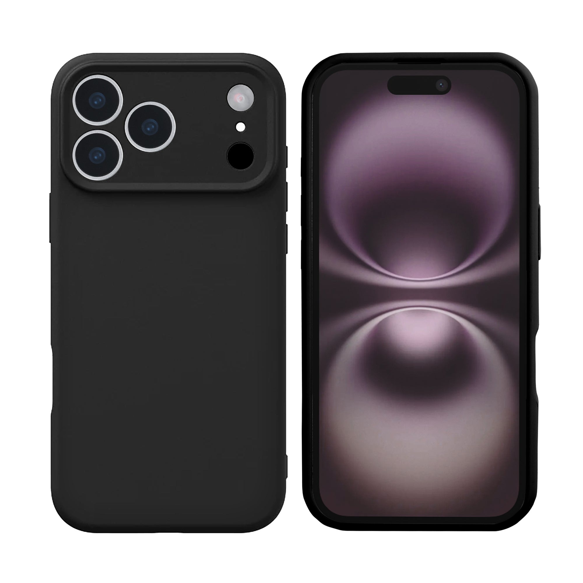 Capa de TPU macia Rixus For Apple 17 Pro Preto