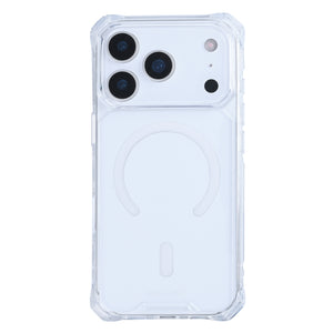 Rixus Armor-X Anti Shock Case With MagSafe Compatible For Apple iPhone 17 Pro Transparent