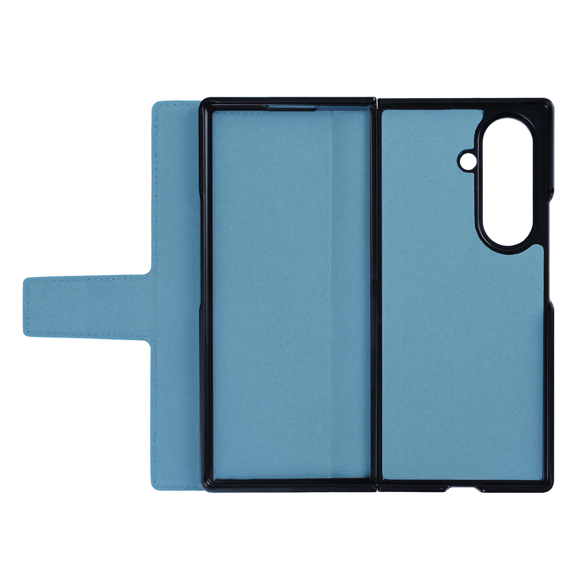 Rixus Capa para carteira com suporte para caneta para Samsung Galaxy Z Fold 7 Sierra Blue