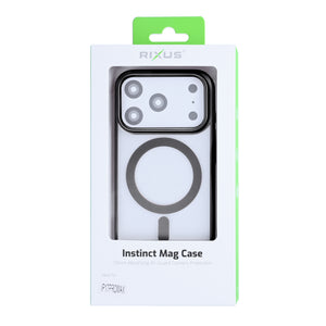 Capa Rixus Instinct Mag For Apple iPhone 17 Pro Max Preto