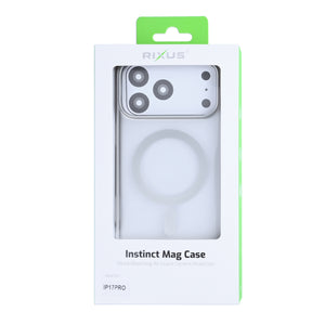 Capa Rixus Instinct Mag For Apple iPhone 17 Pro Prateada
