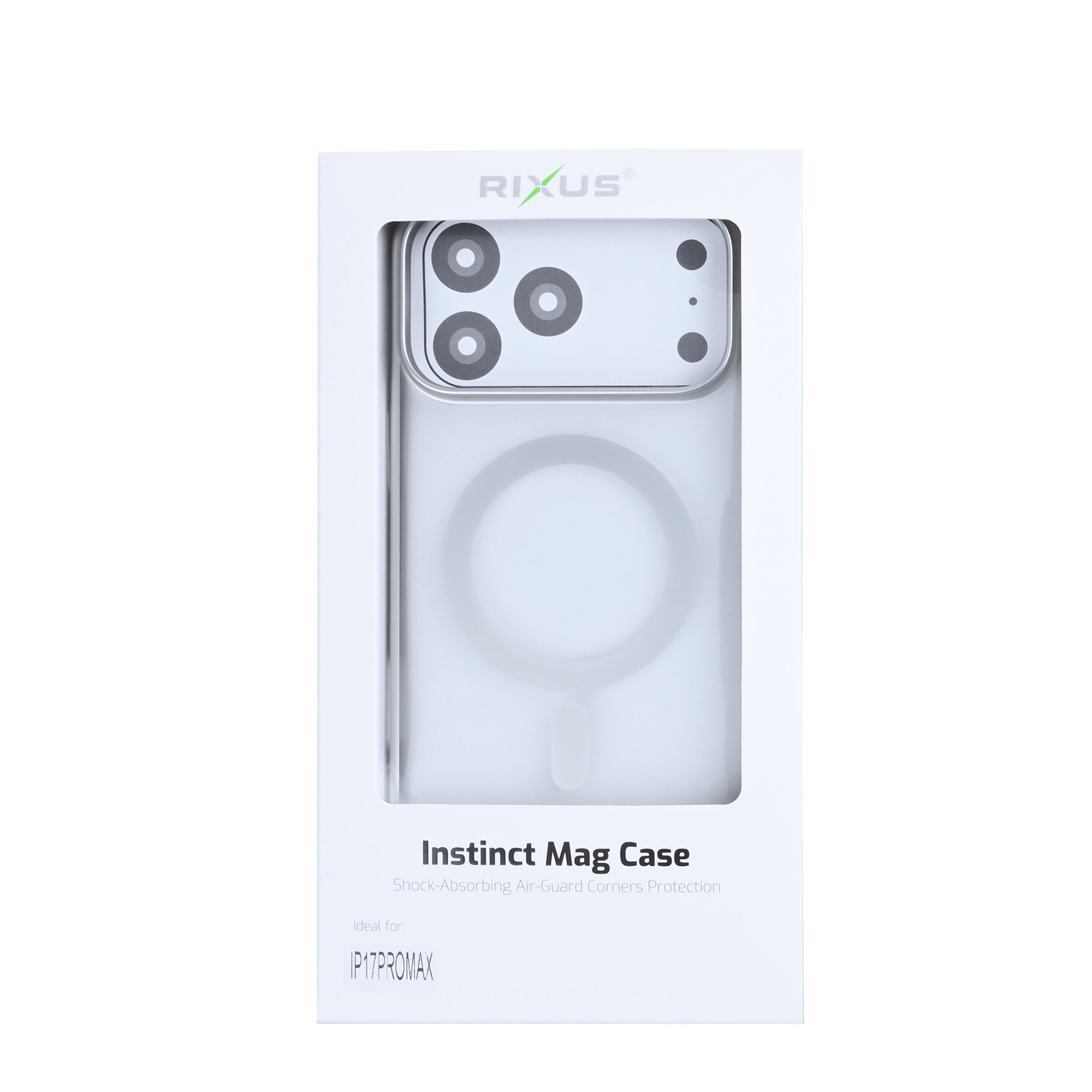 Capa Rixus Instinct Mag For Apple iPhone 17 Pro Max Prateada