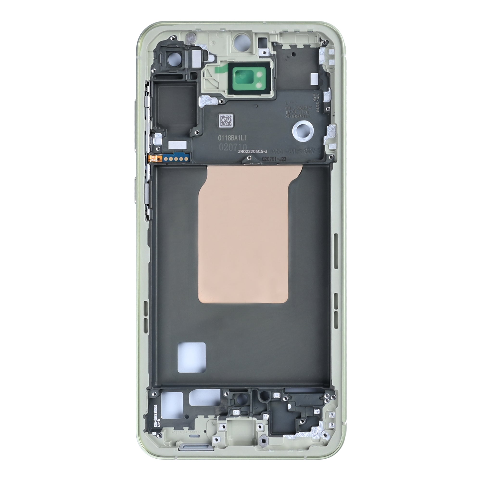 Samsung Galaxy A55 5G A556B Moldura central amarelo-limão OEM