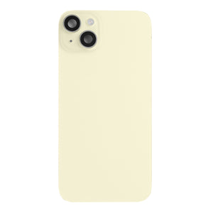 For Apple iPhone 15 Back Glass With NFC, Enlarged Camera Frame Yellow Pulled