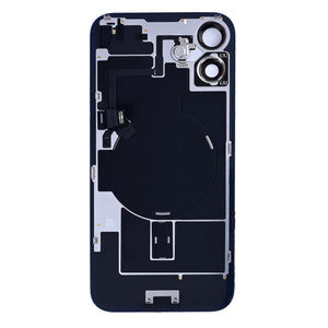 For Apple 16 Plus Vidro traseiro com NFC, moldura da câmara ampliada Ultramarine Pulled