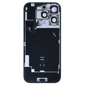 For Apple 16 Pro Vidro traseiro com NFC, moldura da câmara ampliada Titânio natural puxado