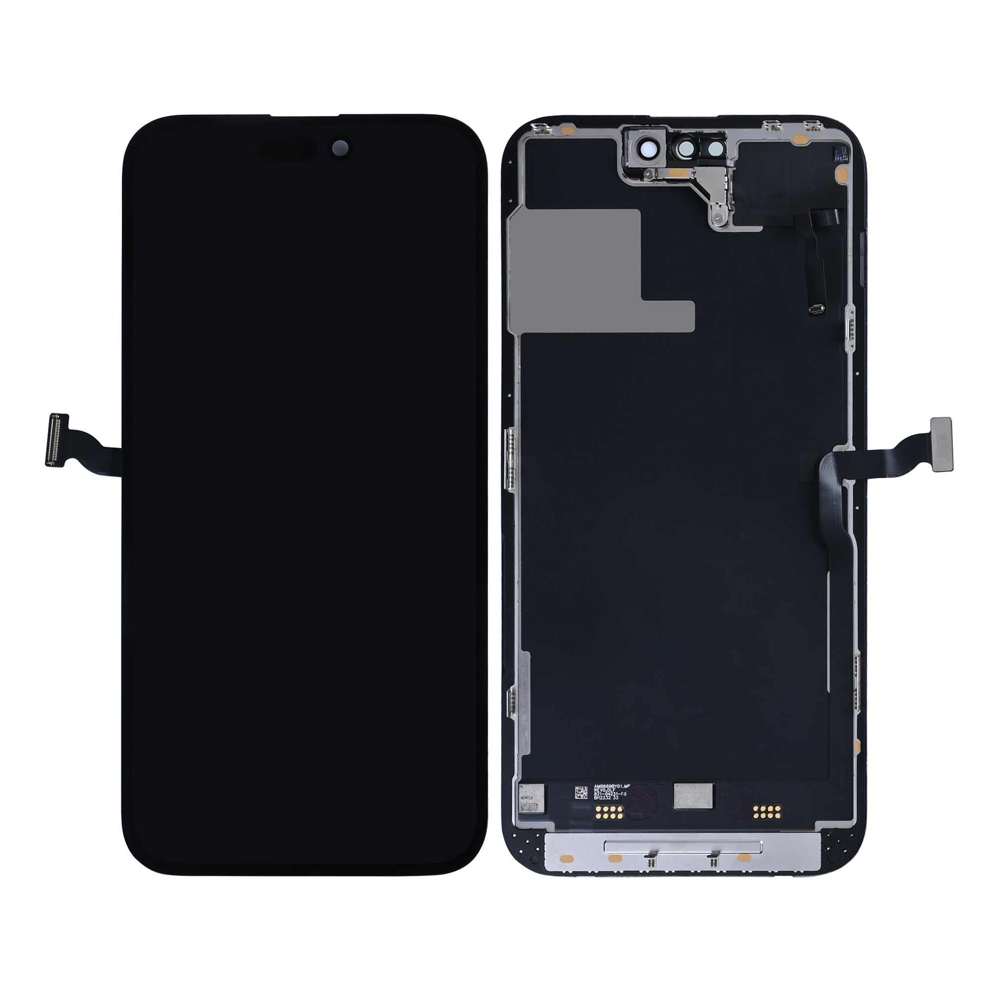 For Apple 14 Pro Max Display com sensor de proximidade flexível Refurbished calibrado e usado)