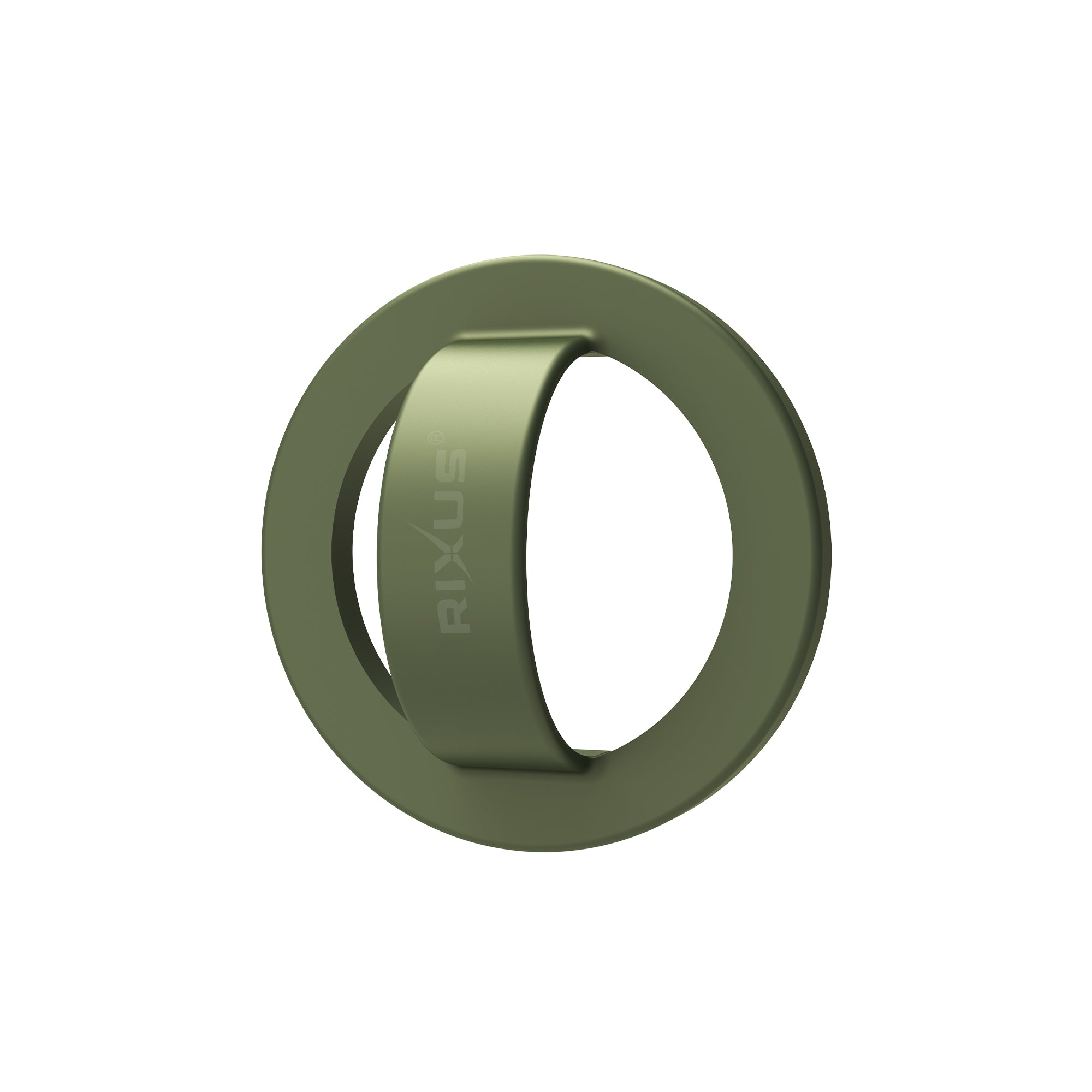 Rixus RXPH50D Silicone Ring Holder For MagSafe Compatible Dark Green