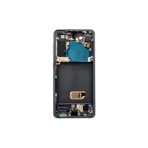 Samsung Galaxy S21 5G G991B Ecrã e digitalizador com moldura Cinzento fantasma Pré-montado
