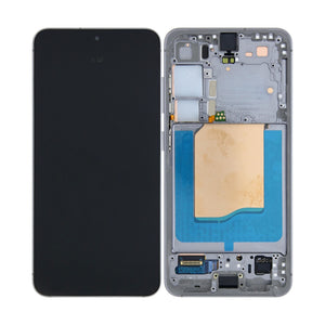 Samsung Galaxy S25 S931B Ecrã e digitalizador com moldura Prata pré-montado